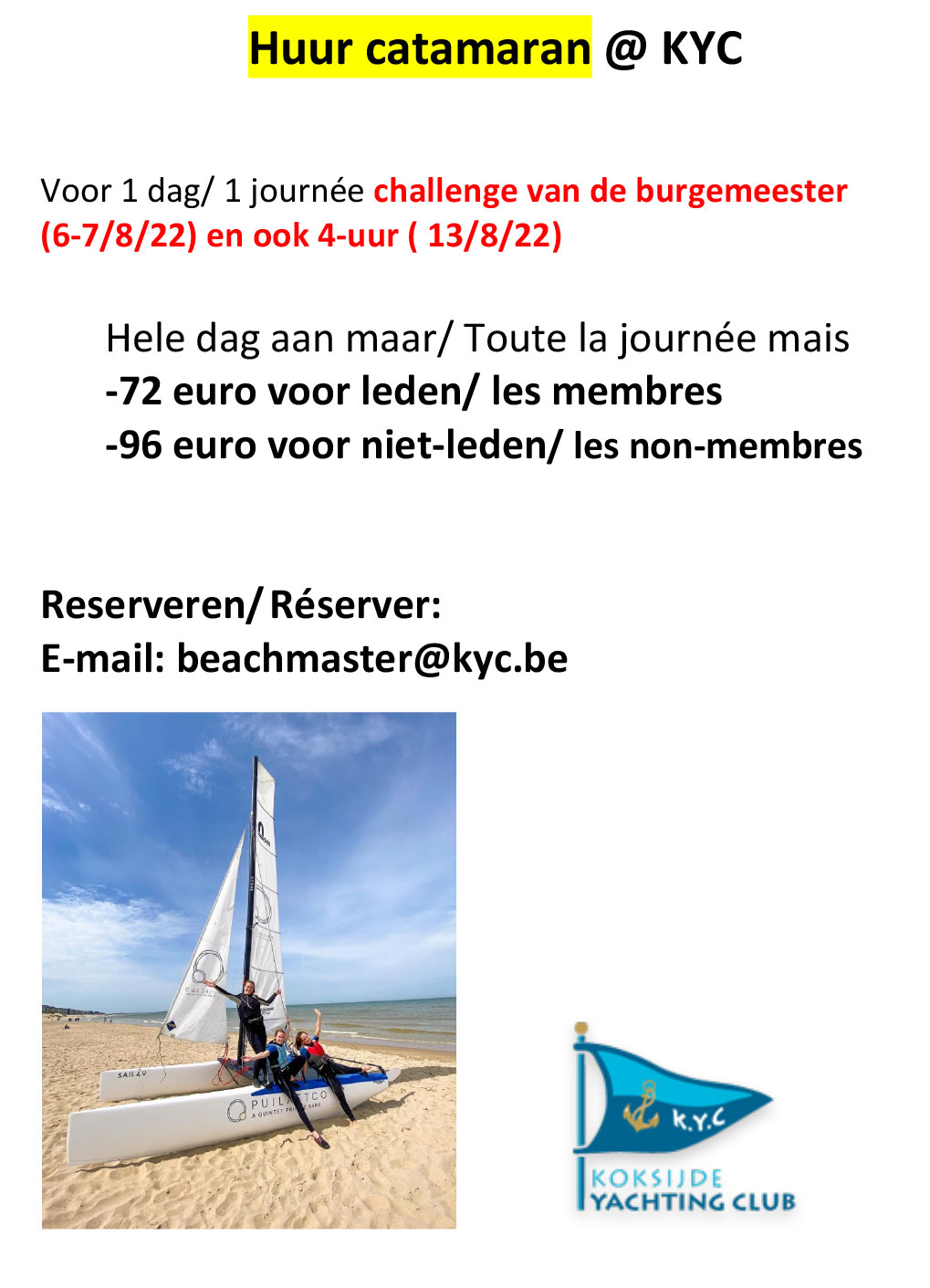 Huur catamaran wed 1